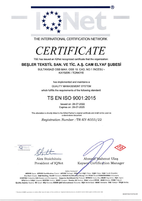 TSE ISO EN 9001