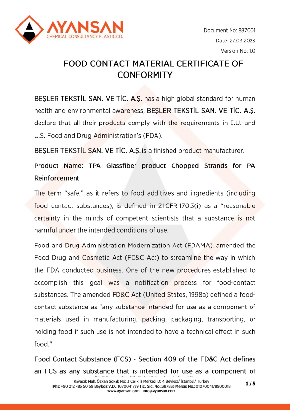 FOOD CONTACT CERTIFICATE OF CONFORMITY.PDF